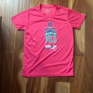 Pink Ironman 70.3 Chattanooga finisher shirt